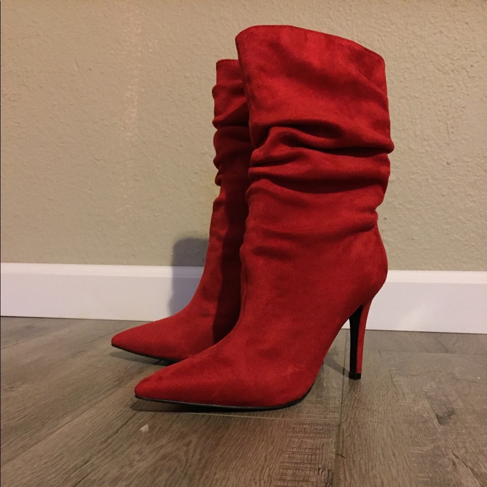 Slouchy Jeffrey Campbell suede boots